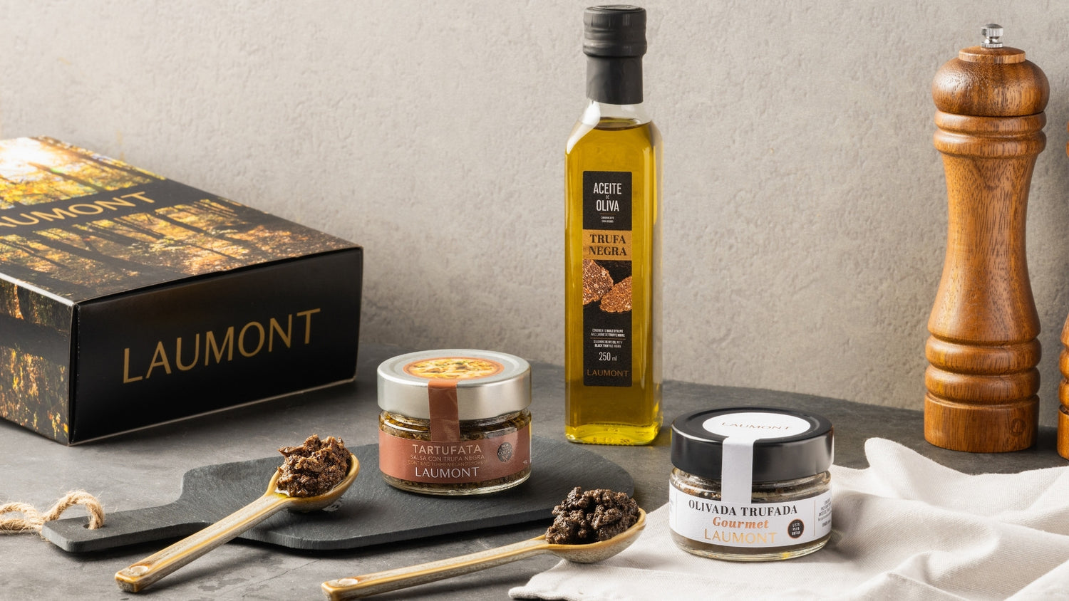 Pack Gourmet Trufado: Tartufata + Sal trufada + Aceite Trufa Negra