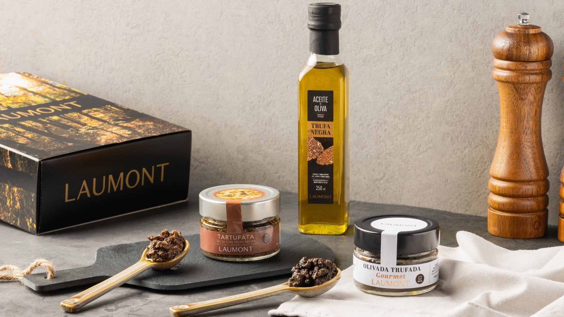 Pack Gourmet Trufado: Tartufata + Sal trufada + Aceite Trufa Negra